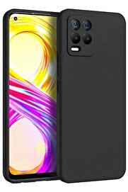 CepteToptan Realme 8 Kılıf First Silikon - Siyah - DROPX7096-3021