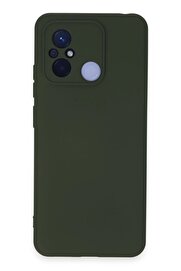 CepteToptan Xiaomi Redmi 12C Kılıf Nano içi Kadife Silikon - Koyu Yeşil - DROPX1481-5222