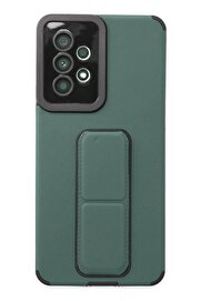 CepteToptan Samsung Galaxy A53 5G Kılıf Mega Standlı Silikon - Yeşil - DROPX5107-1967