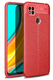 CepteToptan Xiaomi Redmi 9C Kılıf Auto Focus Kapak - Kırmızı - DROPX7061-2023