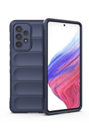CepteToptan Samsung Galaxy A53 5G Kılıf Optimum Silikon - Lacivert - DROPX1602-3443