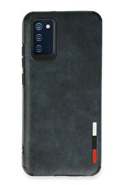 CepteToptan Samsung Galaxy A02S Kılıf Loop Deri Silikon - Lacivert - DROPX5439-9218