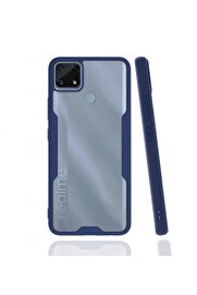 CepteToptan Realme C25 Kılıf Platin Silikon - Lacivert - DROPX9426-4794