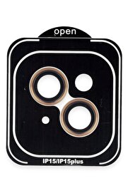 CepteToptan iPhone 14 PVD Metal Kamera Lens - Turuncu - DROPX8272-2639