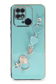 CepteToptan Xiaomi Redmi 10C Kılıf Esila Silikon - Su Yeşili - DROPX7911-4079