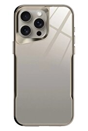 CepteToptan iPhone 15 Pro Craft Kapak - Titan Gri - DROPX3349-8932