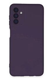 CepteToptan Samsung Galaxy A24 4G Kılıf Nano içi Kadife Silikon - Mor - DROPX8978-7234