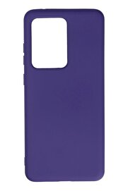 CepteToptan Samsung Galaxy S20 Ultra Kılıf Nano içi Kadife Silikon - Mor - DROPX1627-1252