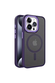 CepteToptan iPhone 13 Pro Max Winner Magsafe Kapak - Derin Mor - DROPX1623-3240