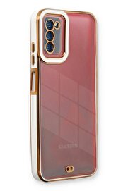 CepteToptan Samsung Galaxy A03S Kılıf Liva Lens Silikon - Beyaz - DROPX3575-2126