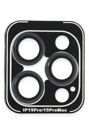 CepteToptan iPhone 15 Pro Max PVD Metal Kamera Lens - Lacivert - DROPX6831-6305