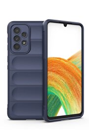 CepteToptan Samsung Galaxy A33 5G Kılıf Optimum Silikon - Lacivert - DROPX6505-7645