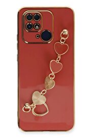 CepteToptan Xiaomi Redmi 10C Kılıf Esila Silikon - Kırmızı - DROPX1824-8576