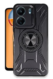 TEKNOCEP Xiaomi Redmi 13C Kılıf Lincoln Silikon - Siyah - teknocep6014-7670