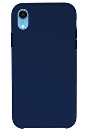 CepteToptan iPhone XR Kılıf Lansman Legant Silikon - Lacivert - DROPX3028-8896