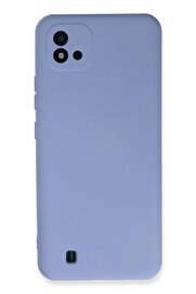 CepteToptan Realme C11 2021 Kılıf Nano içi Kadife Silikon - Lila - DROPX3824-6708