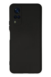 CepteToptan Vivo Y53S Kılıf Nano içi Kadife Silikon - Siyah - DROPX7541-4803
