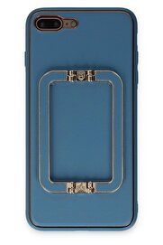 CepteToptan iPhone 7 Plus Kılıf Coco Elit Kapak - Mavi - DROPX8483-2702