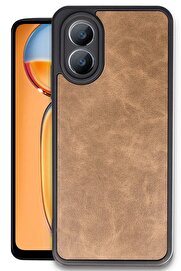 CepteToptan Oppo A38 Kılıf Aras Deri Kapak - Taba - DROPX5324-3049