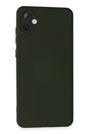 CepteToptan Samsung Galaxy A05 Kılıf Nano içi Kadife Silikon - Koyu Yeşil - DROPX1113-1102