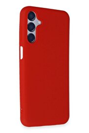 CepteToptan Samsung Galaxy M15 Kılıf First Silikon - Kırmızı - DROPX3669-7668