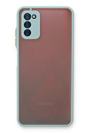 CepteToptan Samsung Galaxy A03S Kılıf Montreal Silikon Kapak - Turkuaz - DROPX2244-2582