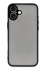 CepteToptan iPhone 16 Kılıf Montreal Silikon Kapak - Siyah - DROPX8561-2841