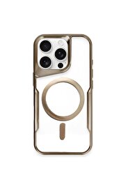 CepteToptan iPhone 14 Pro Kılıf Boyi Magsafe Silikon Kapak - Kahverengi - DROPX2729-7731