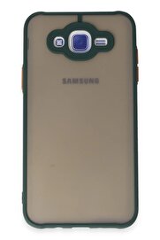 CepteToptan Samsung Galaxy J7 Kılıf Montreal Silikon Kapak - Yeşil - DROPX7106-3334