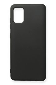CepteToptan Samsung Galaxy A71 Kılıf Nano içi Kadife Silikon - Siyah - DROPX6577-7296
