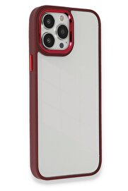 CepteToptan iPhone 13 Pro Kılıf Dora Kapak - Kırmızı - DROPX4213-5374