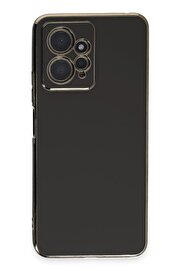 CepteToptan Xiaomi Redmi Note 12 4G Kılıf Volet Silikon - Siyah - DROPX6930-2624