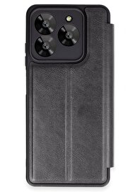 CepteToptan General Mobile Era 50 Kılıf Flip Cover - Siyah - DROPX2950-3419