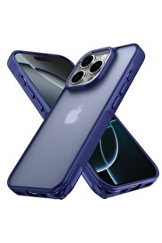 CepteToptan iPhone 16 Pro Kılıf Elegant Kapak - Lacivert - DROPX1449-7897
