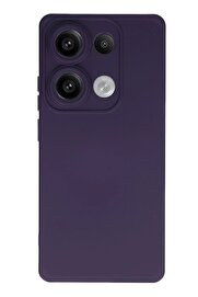 CepteToptan Xiaomi Redmi Note 13 4G Kılıf Nano içi Kadife Silikon - Mor - DROPX5943-7071