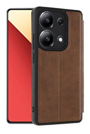 CepteToptan Xiaomi Redmi Note 13 4G Kılıf Flip Cover - Taba - DROPX4524-9458