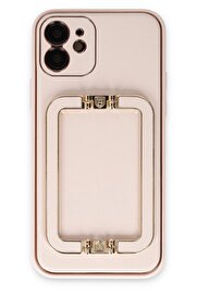 CepteToptan iPhone 12 Kılıf Coco Elit Kapak - Pudra - DROPX2209-1601