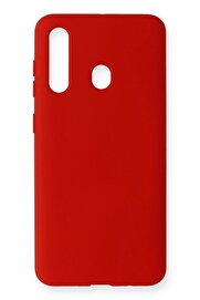 CepteToptan Samsung Galaxy M40 Kılıf Nano içi Kadife Silikon - Kırmızı - DROPX3982-2669