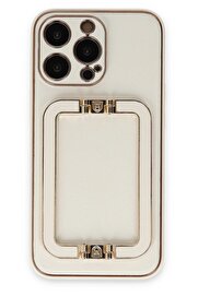 CepteToptan iPhone 13 Pro Max Kılıf Coco Elit Kapak - Beyaz - DROPX1123-3501