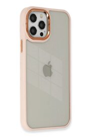 CepteToptan iPhone 12 Pro Max Kılıf Dora Kapak - Pudra - DROPX4124-4318