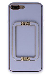CepteToptan iPhone 7 Plus Kılıf Coco Elit Kapak - Lila - DROPX7017-9561