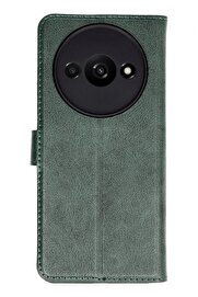 CepteToptan Xiaomi Redmi A3 4G Kılıf Trend S Plus Kapaklı Kılıf - Yeşil - DROPX5075-9370
