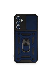 CepteToptan Samsung Galaxy A54 5G Kılıf Pars Lens Yüzüklü Silikon - Lacivert - DROPX3133-8649