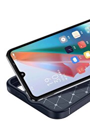 CepteToptan Oppo A60 Kılıf Auto Focus Karbon Kapak - Lacivert - DROPX6154-5009