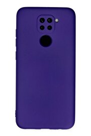 CepteToptan Xiaomi Redmi Note 9 Kılıf Nano içi Kadife Silikon - Mor - DROPX8504-3188