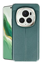 CepteToptan Huawei Honor Magic 6 Pro Kılıf Auto Focus Kapak - Koyu Yeşil - DROPX4406-4289