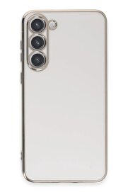 CepteToptan Samsung Galaxy S23 Kılıf Volet Silikon - Beyaz - DROPX9808-8313