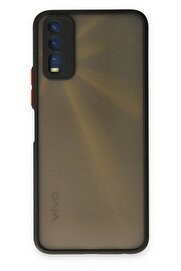 CepteToptan Vivo Y11S Kılıf Montreal Silikon Kapak - Siyah - DROPX3486-7658