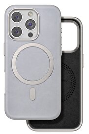 CepteToptan iPhone 16 Pro Puskas Magsafe Kapak - Titan Gri - DROPX4329-1135