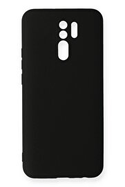 CepteToptan Xiaomi Redmi 9 Kılıf Nano içi Kadife Silikon - Siyah - DROPX6598-5142
